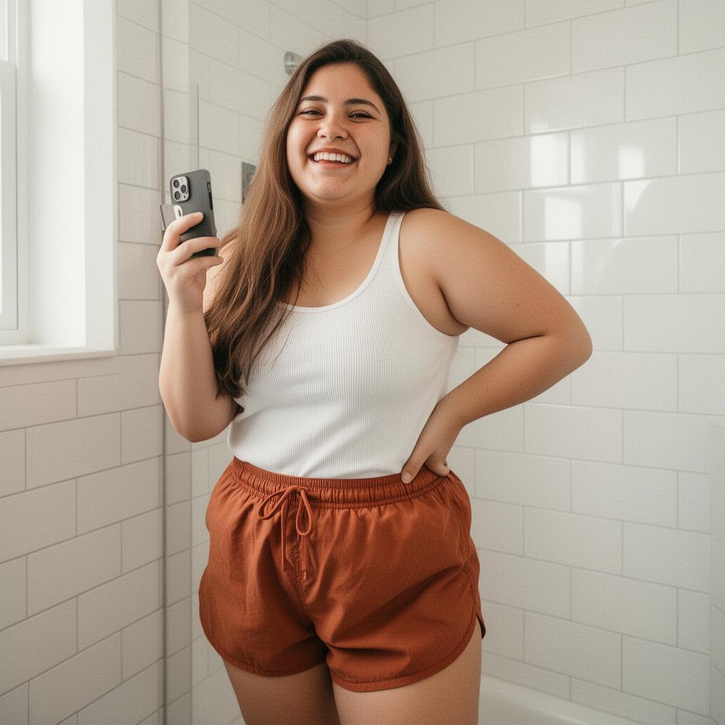 Customer wearing Maison Amara shorts - @daniela.a